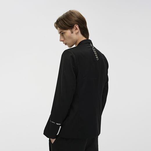 Unawares x FOURTRY 潮流合伙人联名珍珠镶嵌双排扣西装 商品图1