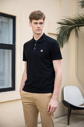 callisto珠地丝绵翻领T恤  SQTSS175C