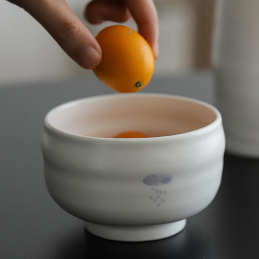 中国 花鸦 甜白釉青花 日用食器 小碟 双耳碗 高足盘 花朵碗 汤碗 商品图12