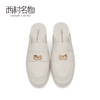 西村名物2021春季新款外穿穆勒通勤凉鞋网红凉拖鞋女平底鞋X21AH13951 商品缩略图2