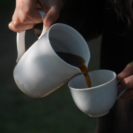 中国 花鸦 甜白釉青花 手冲器具 分享壶 咖啡杯 啤酒杯 马克杯 商品图5