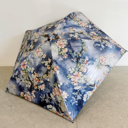 太阳城超轻小黑胶迷你清新三折叠加强防晒紫外线遮阳公主女洋伞 商品图2