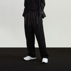 Unawares.FW20 细挂链排列垂感宽松长西裤