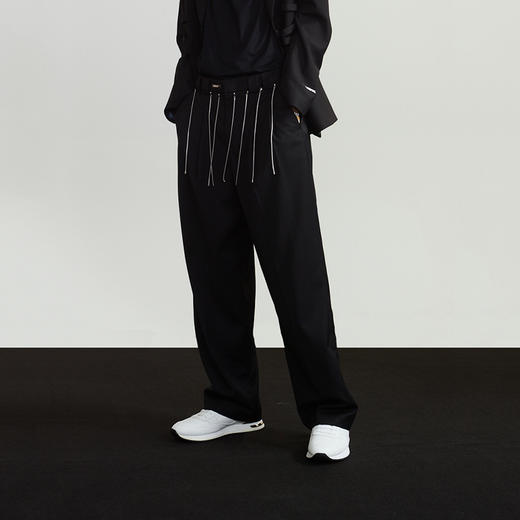 Unawares.FW20 细挂链排列垂感宽松长西裤 商品图0