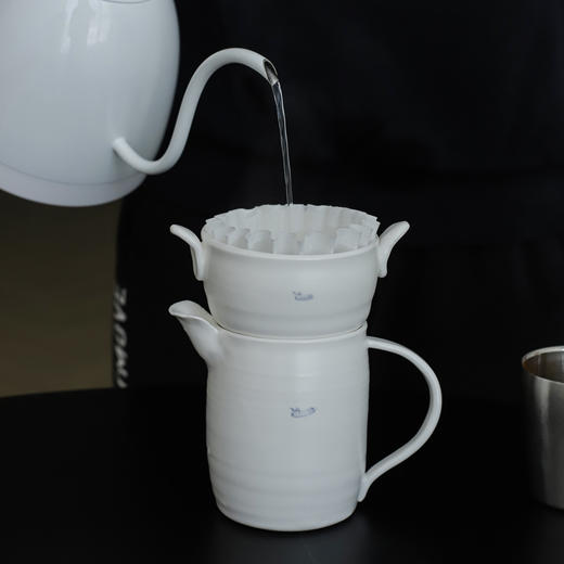 中国 花鸦 甜白釉青花 手冲器具 分享壶 咖啡杯 啤酒杯 马克杯 商品图9