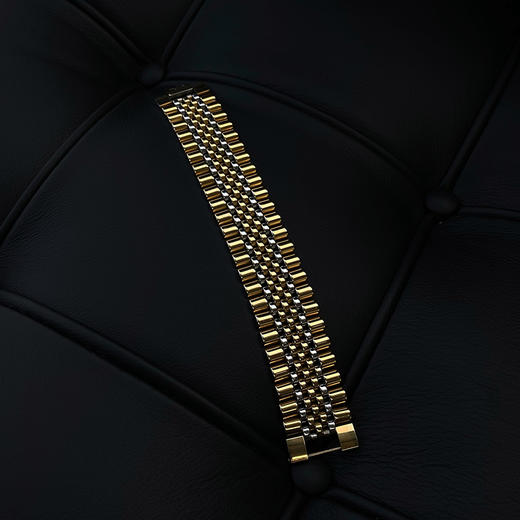 Unawares.FW20 钛钢镀金表带手链 商品图0