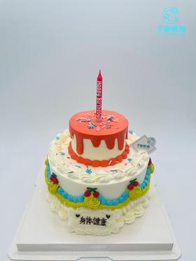 复古小双层蛋糕