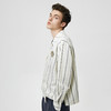 Unawares SS21 金属凸版徽章结构前幅剪裁条纹衬衫 商品缩略图1