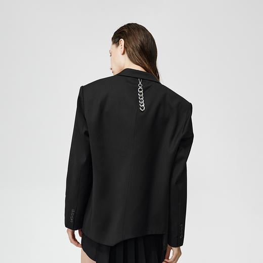 Unawares SS21 弧形缺失剪裁双口袋单排扣西装 商品图1