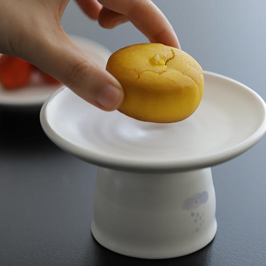 中国 花鸦 甜白釉青花 日用食器 小碟 双耳碗 高足盘 花朵碗 汤碗 商品图10