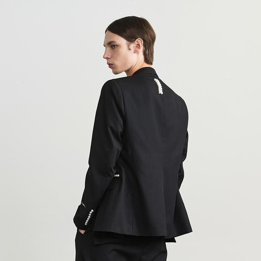 Unawares.FW20  珍珠镶嵌双排扣休闲西装 商品图1