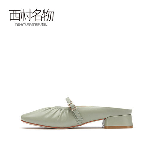 西村名物2021春季新款网红凉拖穆勒鞋女外穿百搭软底玛丽珍T21AH14131 商品图2