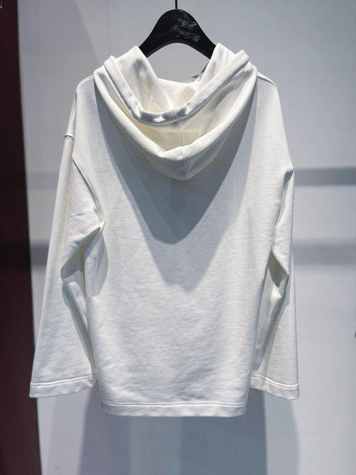 DEC B112363187 结构剪裁立体袋装饰帽衫卫衣 商品图3