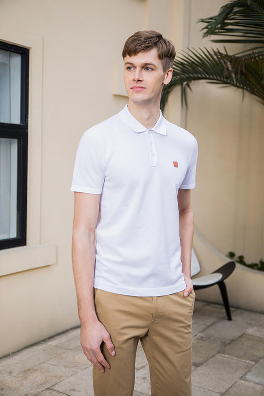 callisto珠地丝绵翻领T恤  SQTSS175C 商品图2