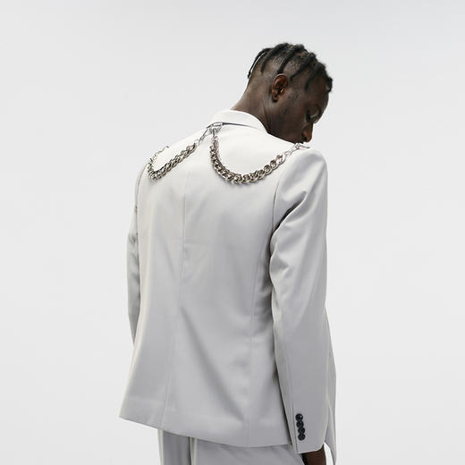 Unawares FW20 双层剪裁结构前幅单排无扣西装 商品图1