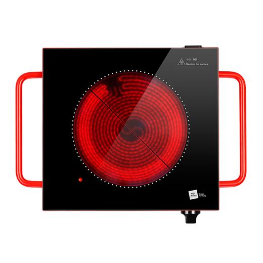 德国米技炉R1电陶炉  2100W 家用煮茶炉静音 进口面板 孕妇可下厨不挑锅 红色 商品图0