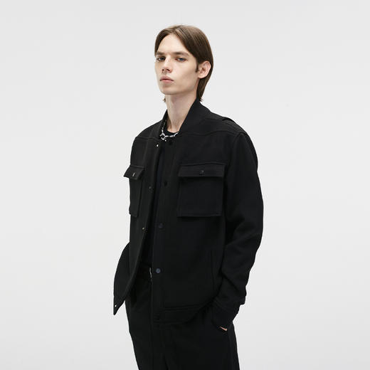 Unawares FW20 捷克钻带镶嵌多口袋双面呢夹克 商品图0