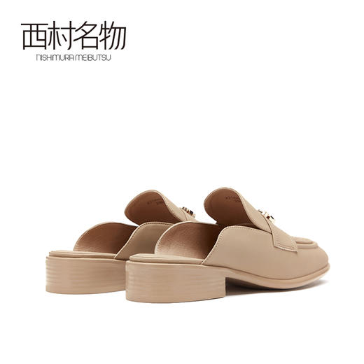 西村名物2021春季新款外穿穆勒通勤凉鞋网红凉拖鞋女平底鞋X21AH13951 商品图3
