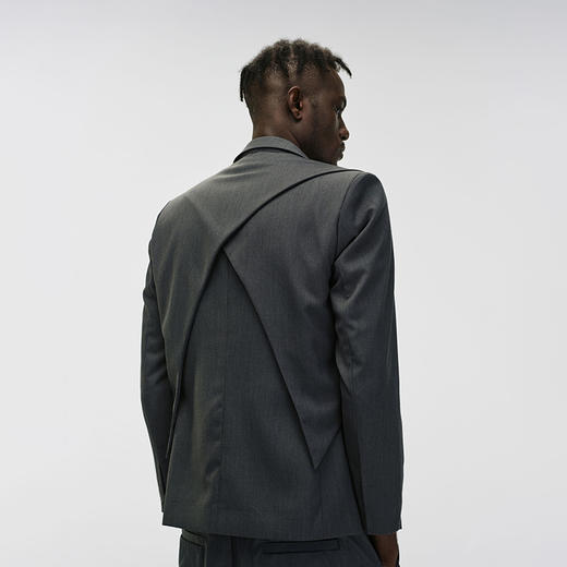 【黄晓明同款】Unawares x FOURTRY 潮流合伙人弧线裁片无扣西装 商品图3