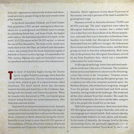 【中商原版】Outback 3D立体绘本陆地 The Amazing Animals of Australia 儿童STEAM与百科动物科普绘本 精装 英文原版 7-12岁 商品图4
