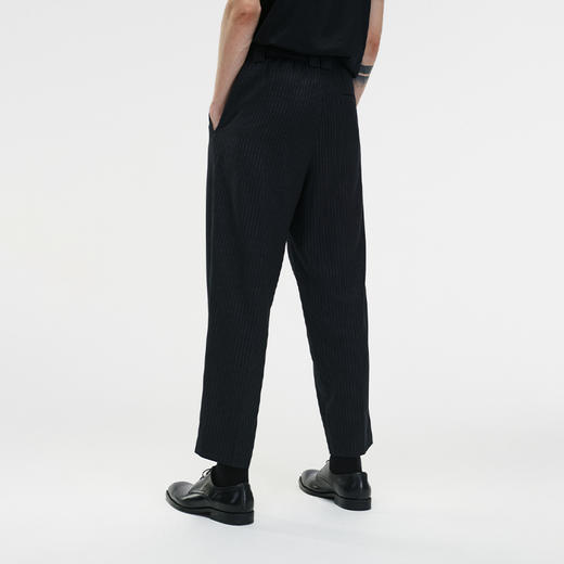 Unawares FW20 条纹单褶九分西裤 商品图1