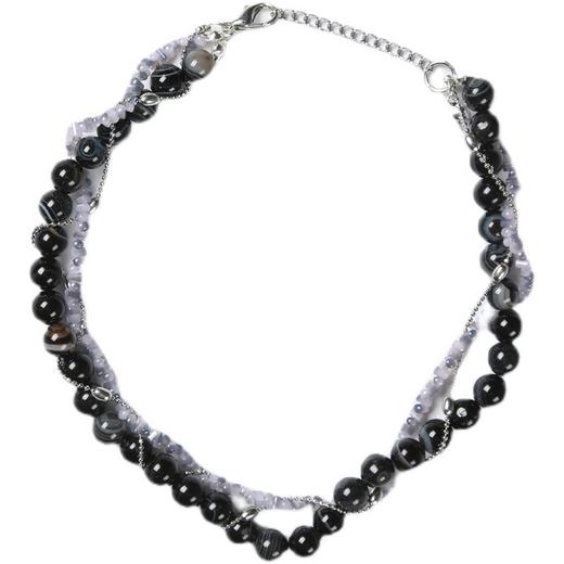 FIRSTFLOOR小众设计师原创编织ins重组合复古项圈锁骨拼接饰冷淡 商品图2