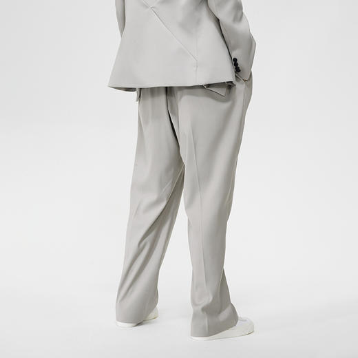 Unawares SS21 折叠结构单褶宽松长西裤 商品图1