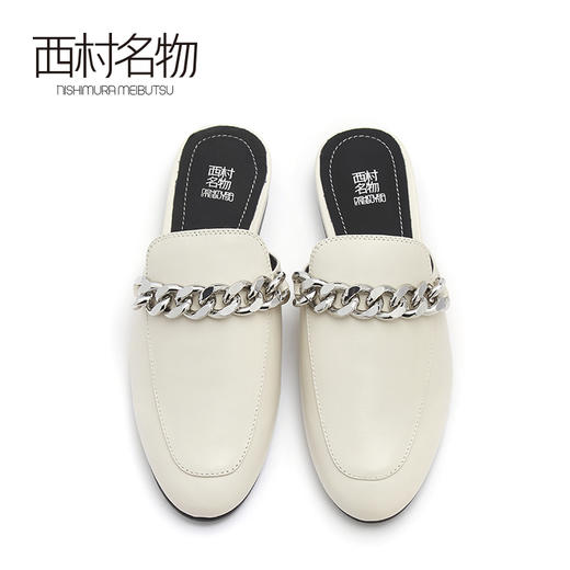 西村名物2021春季新款时尚马衔扣后空凉鞋穆勒鞋百搭女通勤T21AH14091 商品图2