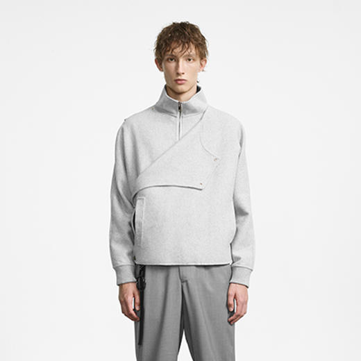 Unawares FW19 双层前幅结构双面呢短款夹克外套 商品图3