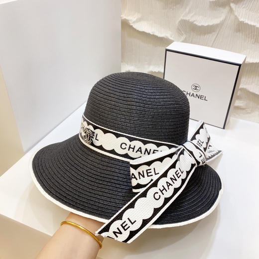 【CHANEL香奈儿】2021新款织带草帽 商品图4