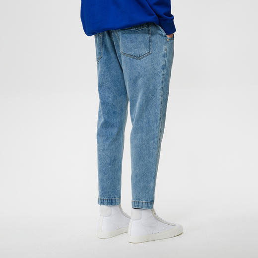 Unawares SS21 裤腿错位结构九分牛仔裤 商品图3