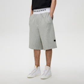 Unawares SS21 提花LOGO松紧腰拳击运动短裤