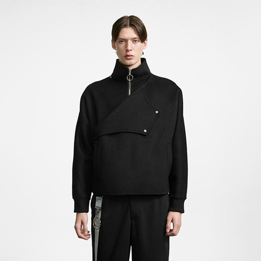 Unawares FW19 双层前幅结构双面呢短款夹克外套 商品图2