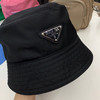 PRADA普拉达经典暗黑锦纶渔夫帽 商品缩略图1