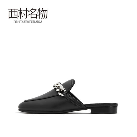西村名物2021春季新款时尚马衔扣后空凉鞋穆勒鞋百搭女通勤T21AH14091 商品图1