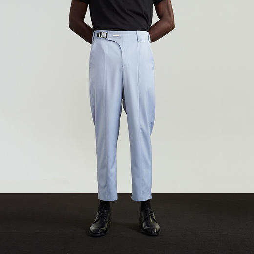 Unawares.FW20 军事扣收腰系统九分西裤 商品图3