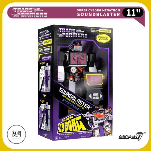 现货 Super7 变形金刚 围城 音板 声波 SoundBlaster 11英寸 商品图5