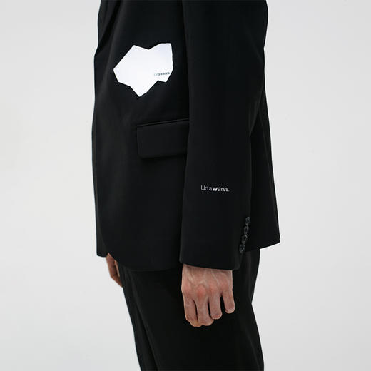 Unawares FW20 镂空镜面镶嵌单排扣西装 商品图3
