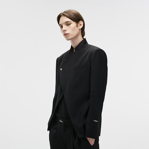 Unawares FW20 开叉剪裁结构立领西装 商品图1