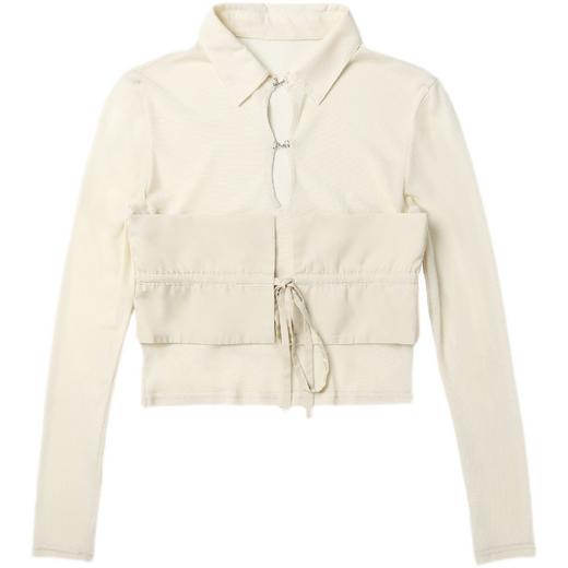 FIRSTFLOOR网纱衬衫设计师感弹力小众春夏少女原创修身透视气质 商品图4