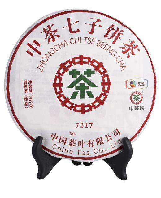 中粮-中茶(熟茶)云南七子普洱茶7217/357g/饼 /云南干仓直发 商品图6