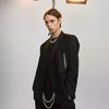 【baby同款】Unawares FW19 潮流合伙人金属链飘带西装黑色 商品缩略图1