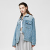 Unawares SS21 弧形缺失剪裁满版提花牛仔夹克 商品缩略图0