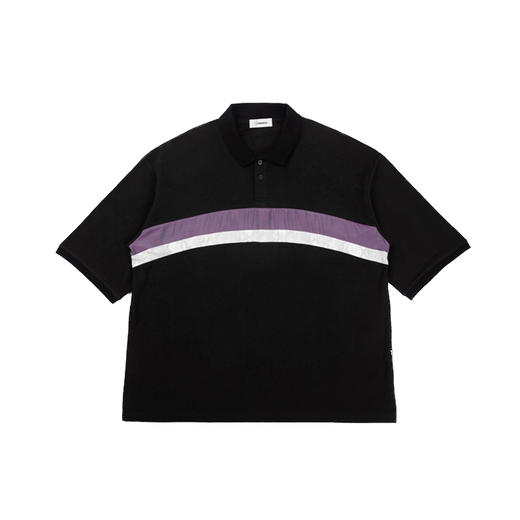 Unawares SS20 镭射蛇纹面料镶嵌短袖马球POLO衫 商品图4