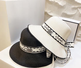 【CHANEL香奈儿】2021新款织带草帽