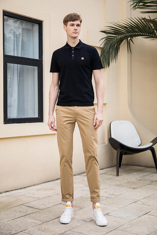 callisto珠地丝绵翻领T恤  SQTSS175C 商品图1