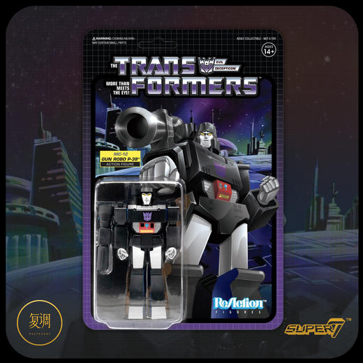 现货 Super 7 变形金刚 黑五限定 3.75挂卡 Transformers 微变 围城 复古 商品图4