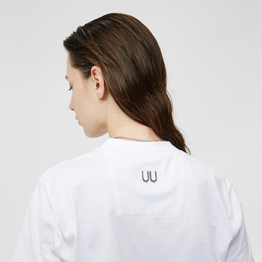 Unawares SS21 镜面对称金属热转印LOGOT恤 商品图3