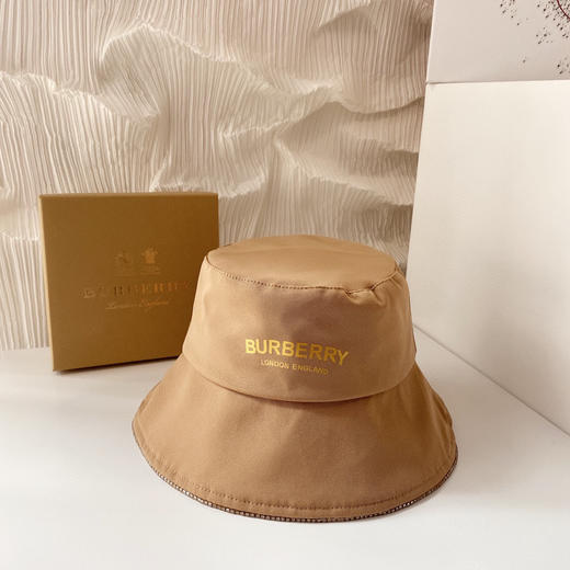 【巴宝莉】2021新款金色logo简约风渔夫帽 商品图5