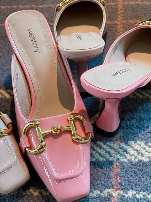 westory女鞋2021春夏季新款中跟穆勒凉鞋W21AH52931 商品图2